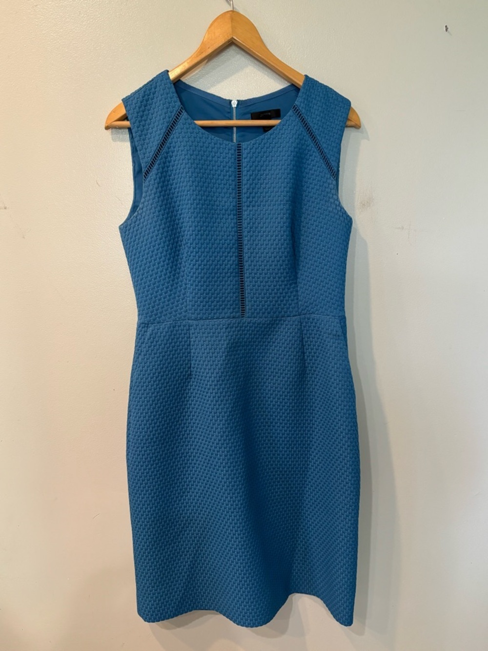 J. Crew Portfolio Sheath Blue Dress Women’s Size 8